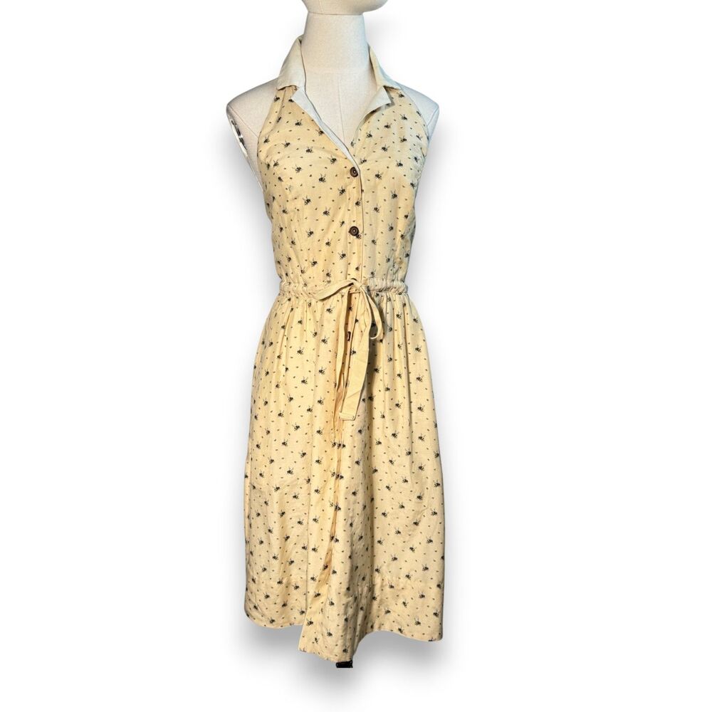 Maeve | Yellow Bumble Bee Butter Sunshine Dress | Twee Cottagecore | Sz 6